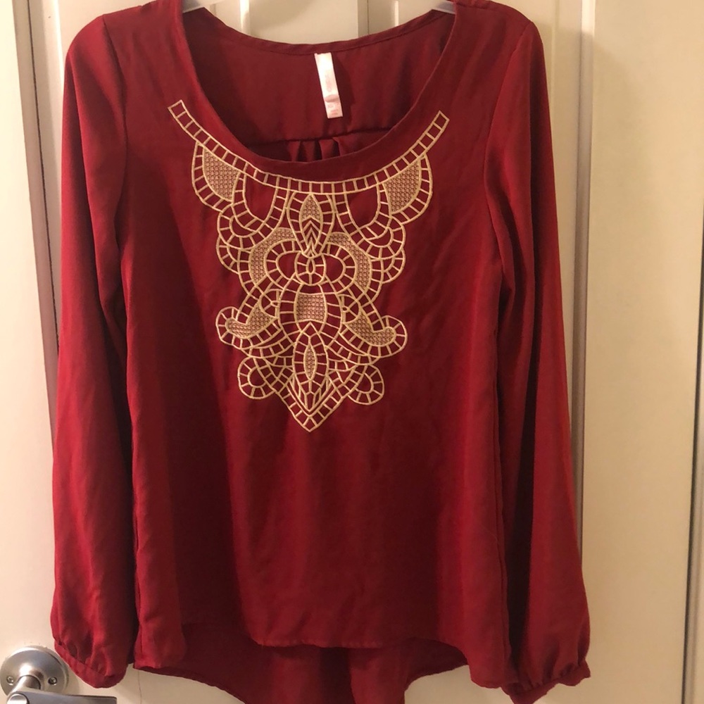 Xhilaration long sleeve blouse